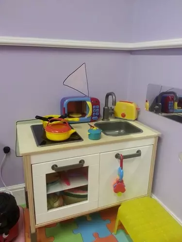 Our Home Corner in the Baby Room.